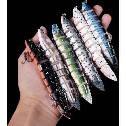 9-section Bait 14cm 22g Multi-section Bait Bait Pike Sinking Swinging Fish Eel Type Fishing Tackle Fishing Lure Lure