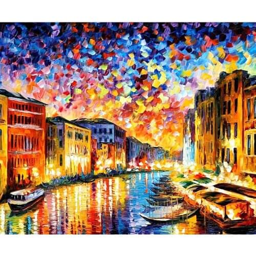 A2729 landscape oil painting cross stitch Oil painting girl 11/ 14ct /16/28/27CT cloth cotton thread embroidery DIY handmade