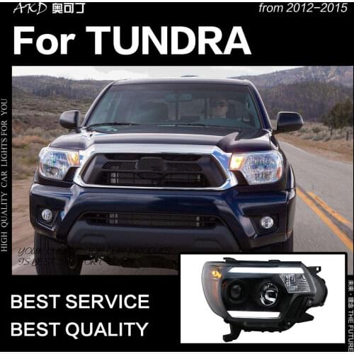 AKD Car Styling for Toyota Tacoma Headlights 2012-2015 Tacoma LED Headlight LED DRL Bi Xenon Lens Head Lamp Accessories
