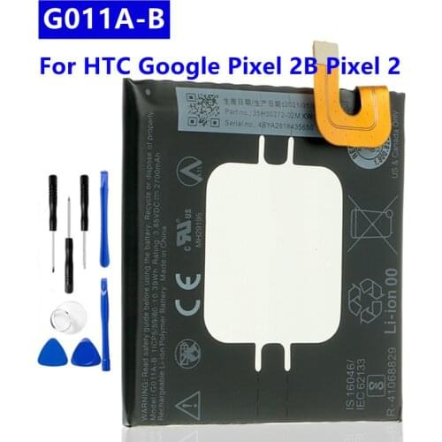 BG2W G011A-B 2700mAh Battery For Google Pixel 2B Pixel 2 Mobile Phone Battery Replacement Batteries + Free Tools