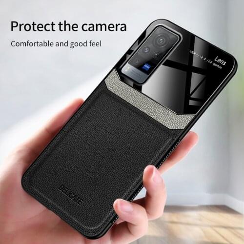 Luxury Shockproof PU Leather Case For Vivo X60 X50 Pro Plus IQOO 5 3 Pro Hard Phone Cover Casing