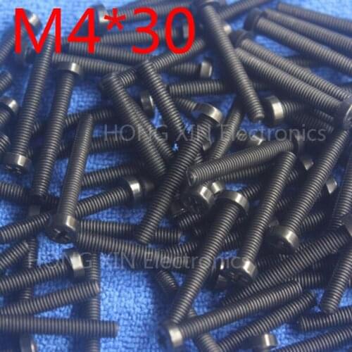 M4*30 Black 30mm 1pcs Round Head nylon Screw plastic bolts brand new RoHS compliant Fasteners Assortment PC/board DIY