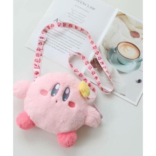 Kirbys Figure plush doll toy Super Cute Kirbys plush backpack, cosmetic bag, drawstring bag, wallet, send cute gifts