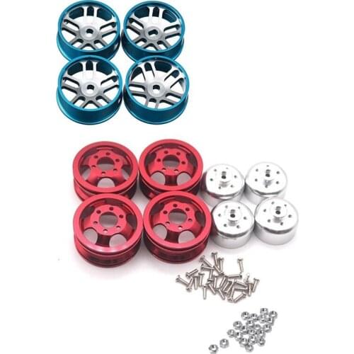 Metal Wheel Rim Kit Wheel Hub for WPL B1 B-1 B14 B-14 B16 & for WLtoys K979 K989 Iw04M Awd Metal Wheel Hub Tire