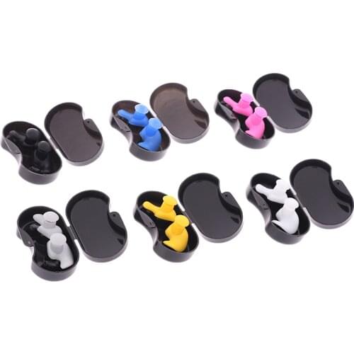 1 Pair Soft Silicone Ear Plugs Ear Protection Reusable Music Earplugs Noise Reduction For Sleep Swimming Earplugs Waterproof