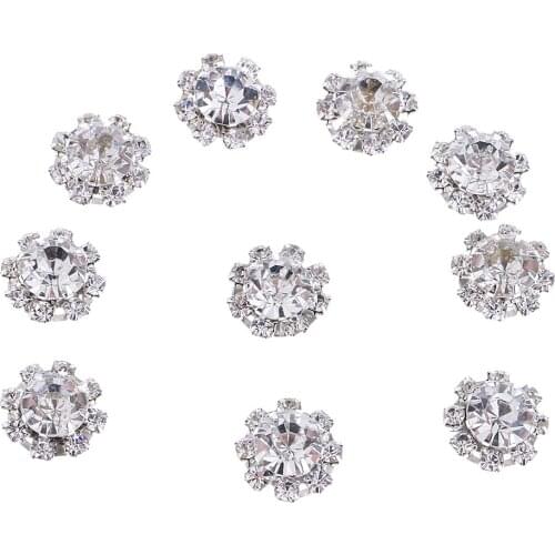 Set Of 10 3D Gemstones Flatback Decoration Decorative Stones Rhinestones