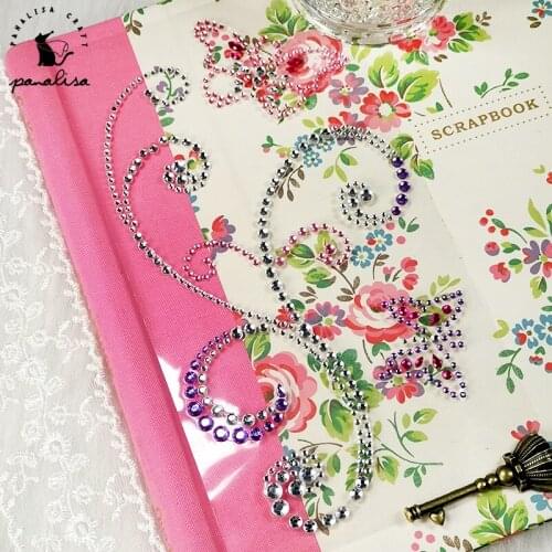 Panalisacraft Butterfly Acrylic Crystal Stickers Gem Sticker Cards Deco Diamond Rhinestone Self Adhesive Scrapbooking Stickers