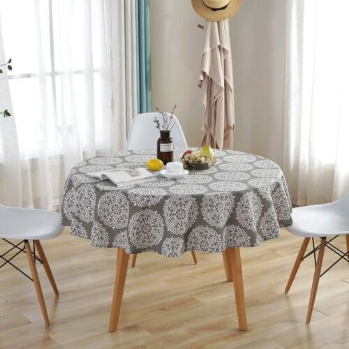 New Round Tablecloth Cotton Table Cloth Round Table Cover Tea Tablecloth Restaurant Hotel Dining Table Cover 150*150cm