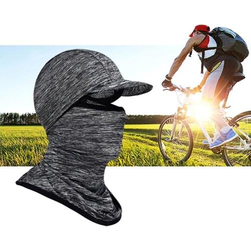 Summer New Motorcycle Riding Mask With Brim Balaclava Scarf Breathable Racing Bicycle Mask Windproof Sunscreen Riding Hat
