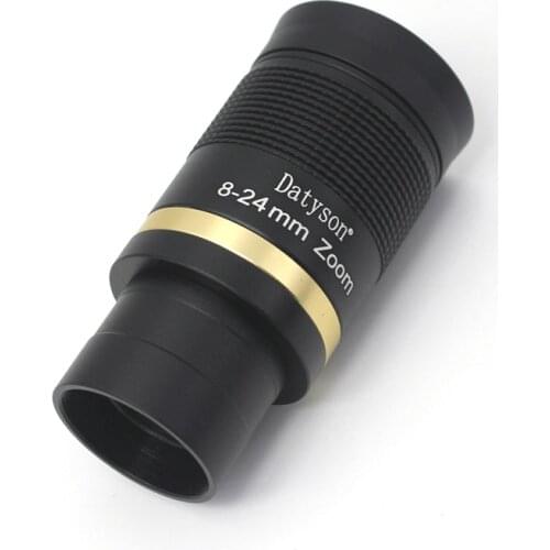Datyson Telescope Accessories 8-24mm Zoom Eyepiece telescopio Full Metal Continuous Zoom Broadband Green Film with Optical Glass