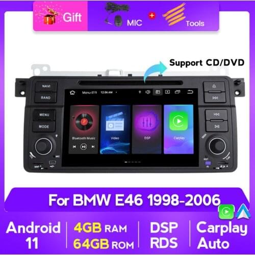 PX5 Android 11 Car Multimedia Player radio audio 1DIN autoradio CarPlay AUTO GPS For BMW E46 Rover 75 Coupe 318/320/325/330/335