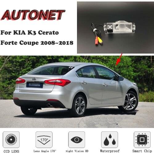 AUTONET HD Night Vision Backup Rear View camera For KIA K3 Cerato Forte Coupe 2008~2018 CCD/license plate Camera or Bracket