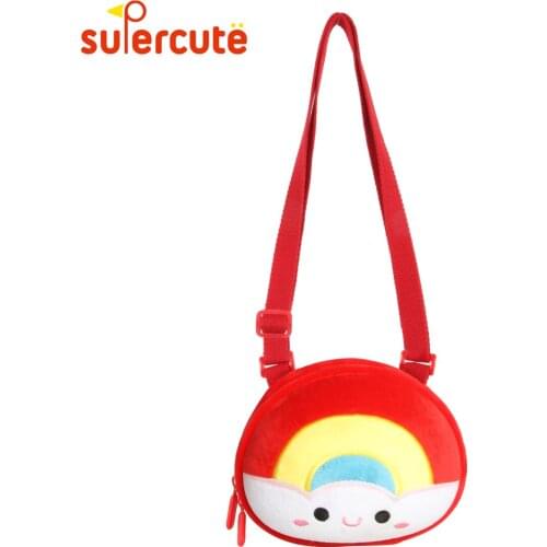 SUPERCUTE Original design mini Rainbow bag child 2-8 Years kids bags for girls boys outdoors kids small storage bag crossbody