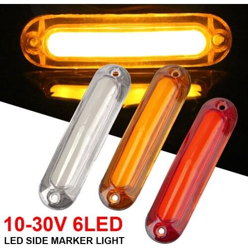 LEEPEE 6 LED 10-30V Indicator Lamp For Car Trailer Truck Rear Side Lamp Turn Signal Light Led Side Marker Light Running Light