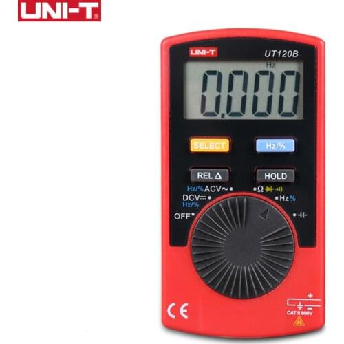 UNI-T UT120B Pocket Size Stype Digital Multimeter Frequency Diode Capacitance Auto Range Easy Carry