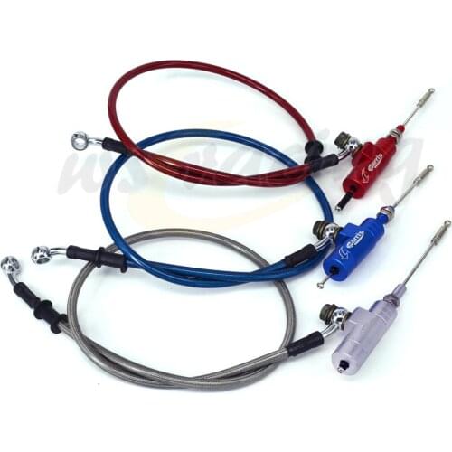 Motorcycle Universal M10 Hydraulic Clutch Master Cylinder Pump System And 1200MM Brake Hose Oil Pipe For KTM Honda Yamaha Suzuki