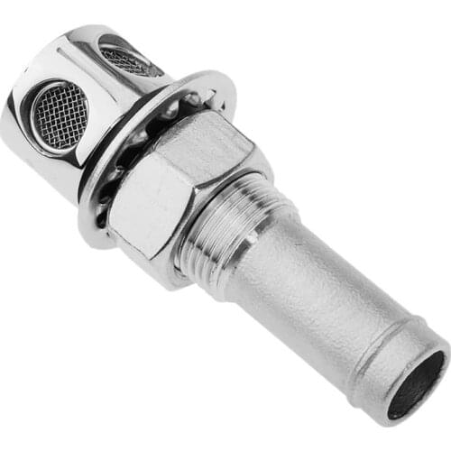 Boat Marine Stainless Steel Fuel Gas Diesel Tank Vent For 5/8" Hose 3/4" Cutout