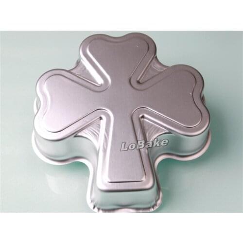 High quality the cross clover shape anodising aluminium alloy mousse cake mould cheese yogurt cakes bread decoration supplies