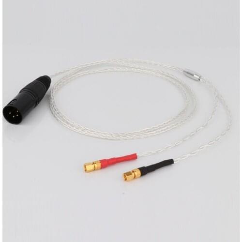 High Quality 4pin XLR Balanced Male Headphone Audio Upgrade Cable Replacement For He-5 He-6 He-400 He-500 He560 Headphone