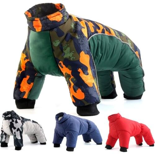 Dog Winter Coat Coats Warm Clothes Small Puppy Clothing For French Bulldog Dogs Pets Waterproof Suit XXL Pet Jackets Snowsuit