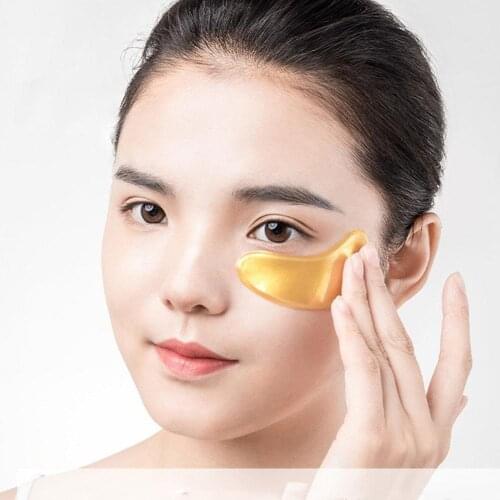 Skin Care 10 PCS=20 Pairs Gold & Snail Crystal Eye Mask Beauty Moisturizing Dark Circle Remove Firming Hydrogel Eye Patch