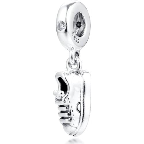 2020 Sneaker Shoe Dangle Charm Fits Sterling Silver Jewelry Charms Bracelets For Woman Silver Beads For Jewelry Making