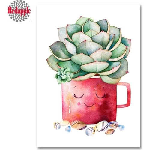 5d diamond painting Cactus Succulent Plant diamond embroidery cross stitch kits full square rhinestone of pictures wall stickers