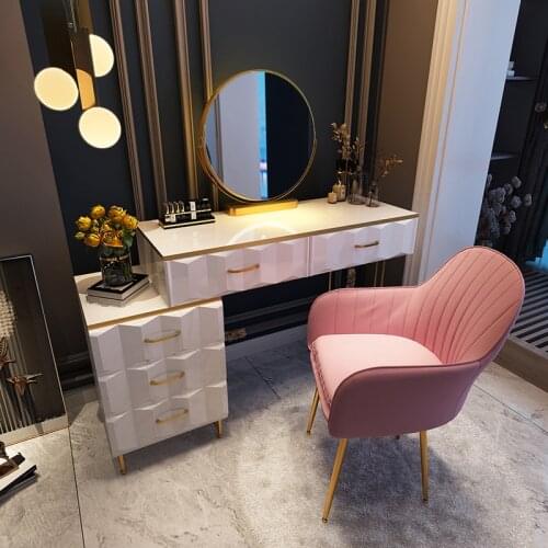 80cm Nordic Light Luxury Dressing Table Storage Cabinet Integrated Modern Simple Bedroom Web Celebrity Ins Dressing Table