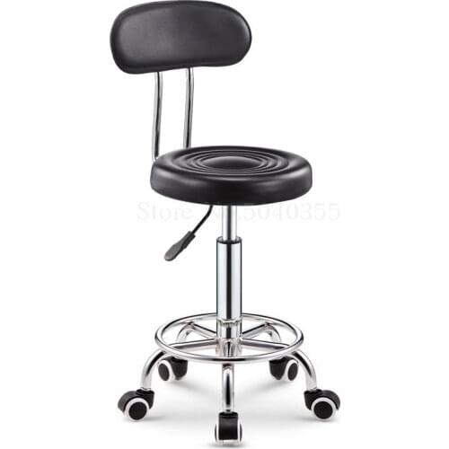 Bar stool bar chair rotating lift back home high stool round stool fashion creative beauty stool swivel chair