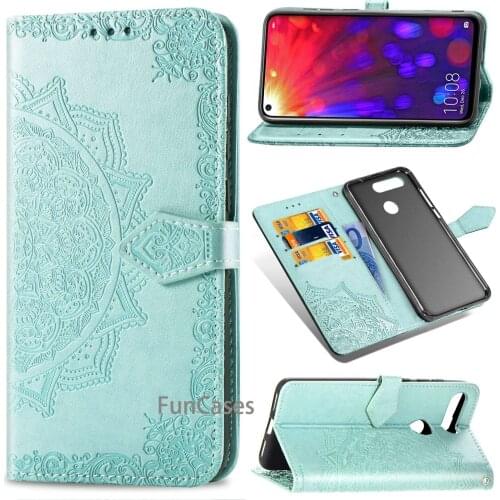Case For Huawei Honor V20 Case Cover Luxury Magnetic Flip Wallet Vintage Plain Leather Phone Bag On Honor V 20 360 Coque candy