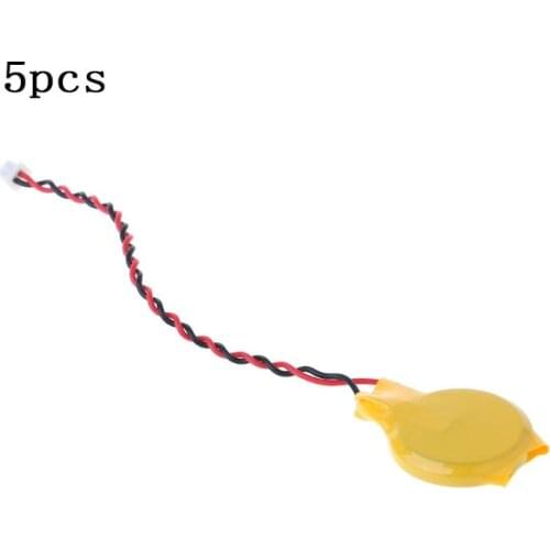 CR2032 2032 Battery Wire 2 pin Laptop Motherboard BIOS CMOS Battery With Wire Disassemble Battery 50LA