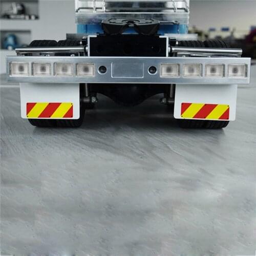 For 1/14 Tamiya King GL RC Truck Tractor Model A Pair of Rear Mud Plates Car Spare Parts