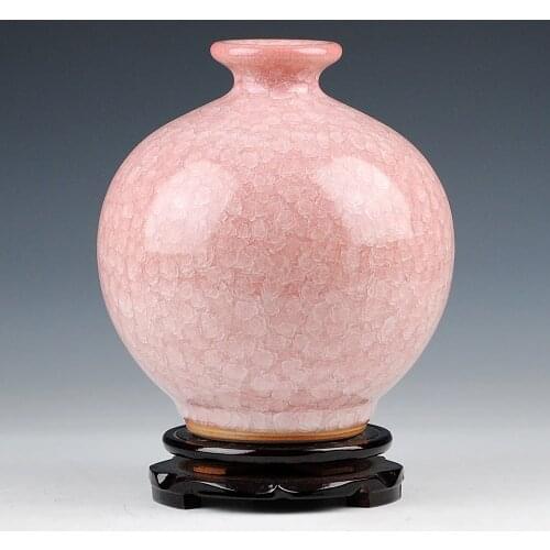 Vintage Chinese Style Home Decoration Ceramic Vase Jingdezhen Porcelain Flower Receptacle Gift