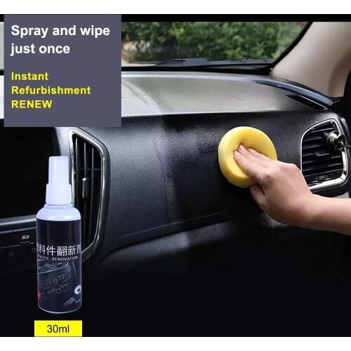 Hot 30ML Interior Plastic Plastic Parts Wax Retreading Agent Renewed Plastic Restore Maintenance Agent Dropshipping Wholesale