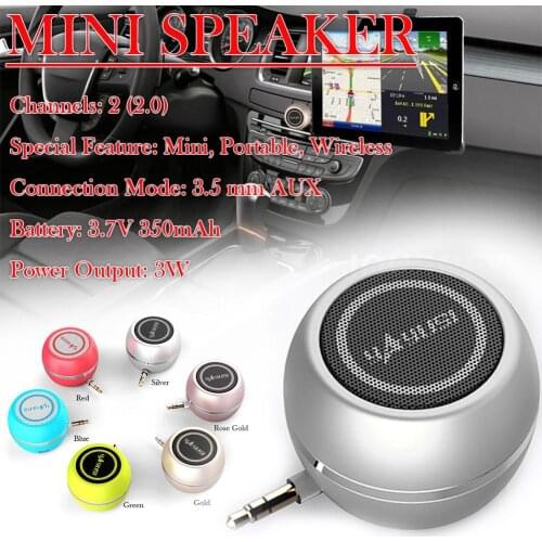 Yayusi A5 Portable Mini Mobile Phone Speaker 3.5mm AUX Jack Stereo Music Audio Player/In-line Amplifier For PC Notebook Table