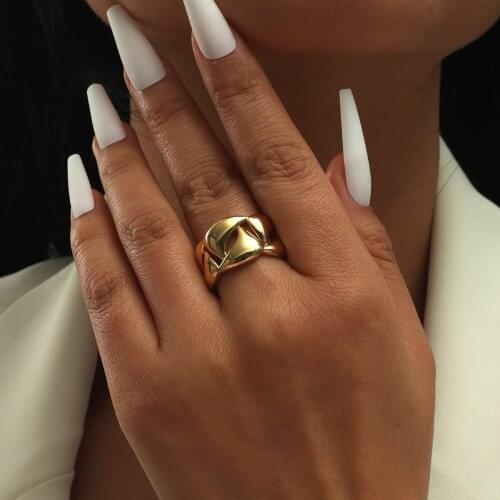 MANGOSKY 925 Silver Fashion Woven Cross Style Ring