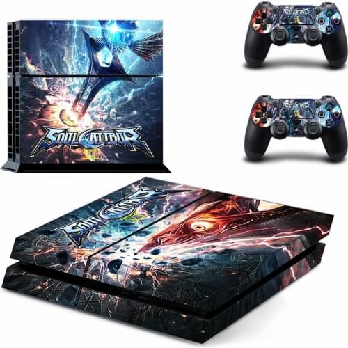 Soul Calibur 6 PS4 Stickers Play station 4 Skin PS 4 Sticker Decal Cover For PlayStation 4 PS4 Console & Controller Skins Vinyl