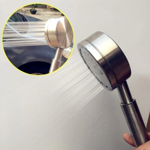 High Pressure Shower Head Rain Handheld 304 Stainless Steel Hand Hold Spray Showerheads Hand Water Saving Bathroom Faucet Spray