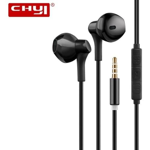 Music Headset Stereo Bass earbuds for iPhone Samsung LG Sony huawei honor 3.5mm Universal Volume Up Down Pause with Mic Earphone