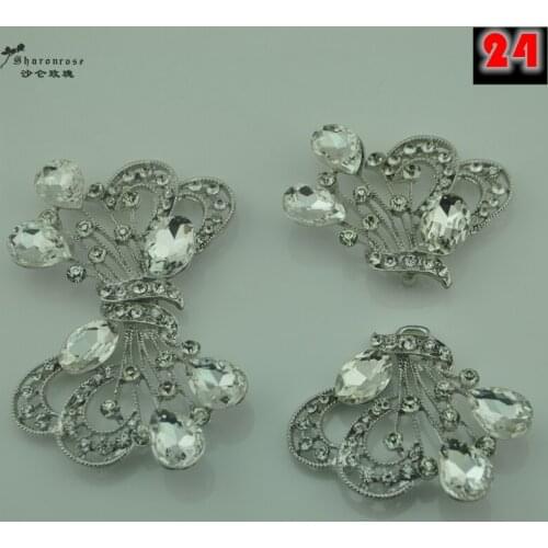 NEW Hi-Q big rhinestone crystal metal buckles buttons for fur coats and cashmere coat clothing scrapbooking Accessories