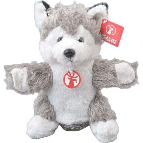 25cm Husky Dog Stuffed Plush Soft Doll Animals DevelopToy Girls Baby Kids Puppy Hands Puppets Birthday Gift