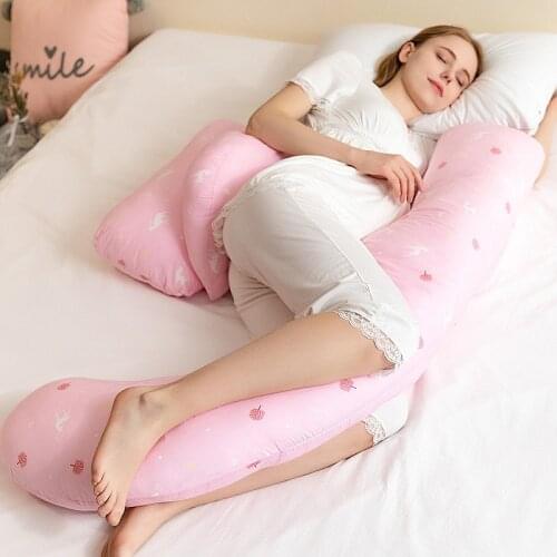 Multifunction Support Pillow for Pregnant Women Body Polyester Cotton U-Shape Maternity Pillows Pregnancy Side Sleepers Bedding