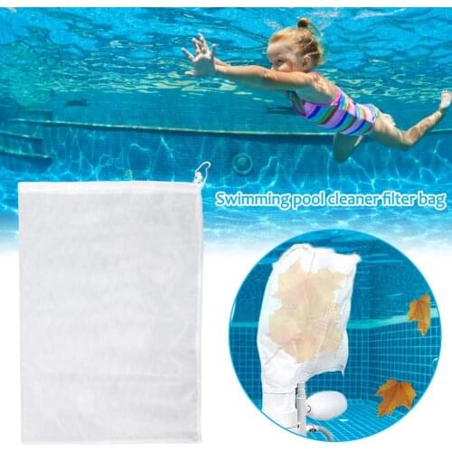 Pool Fine Mesh Bag Pull-and-Lock Cord Vacuum Pool Cleaner Fits For Leaf Eaters Leaf Gulper Leaf Master
