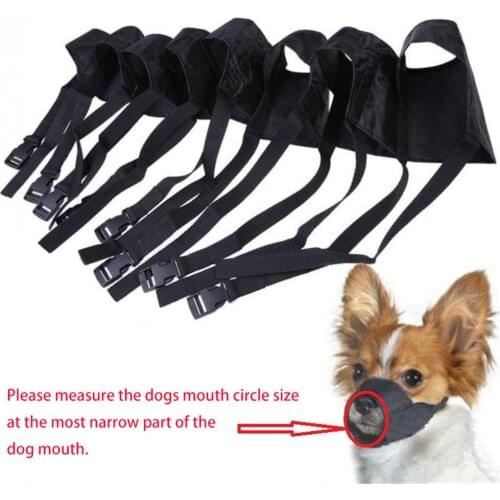 Pet Dog Nylon Adjustable Mask Bark Bite Soft Mouth Muzzle Grooming Anti Stop Chewing Dog Training Products