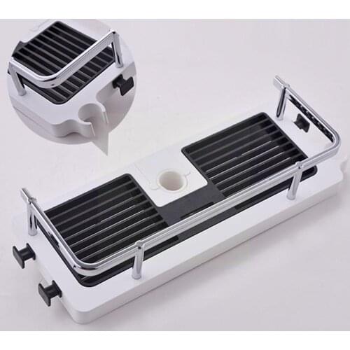 Adjustable Bathroom Shelf Rack Storage Holder Shower New Draining Gel Rod Mounted Shampoo Basket Organizer Bath Accessories D5M5