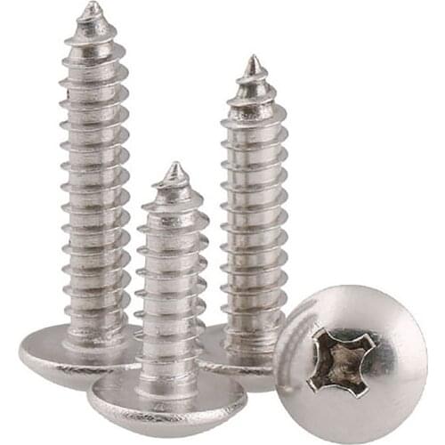 Phillips Truss Head Screw 316 A4 Stainless Steel Self Tapping Screws M3 M4 M5 M6