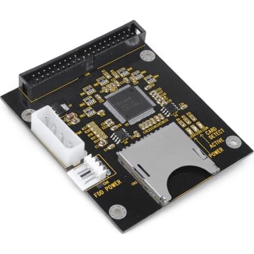 SD Memory Card To 3.5" 40Pins Male IDE Adapter Big PCB SD-3.5 IDE Secure Digital Converter DU55