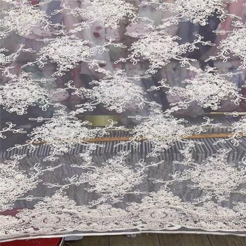 Mesh Bottom Fresh Flower Cotton Fabric Womens and Childrens Clothing Skirt Wedding Dress Cotton Fabric