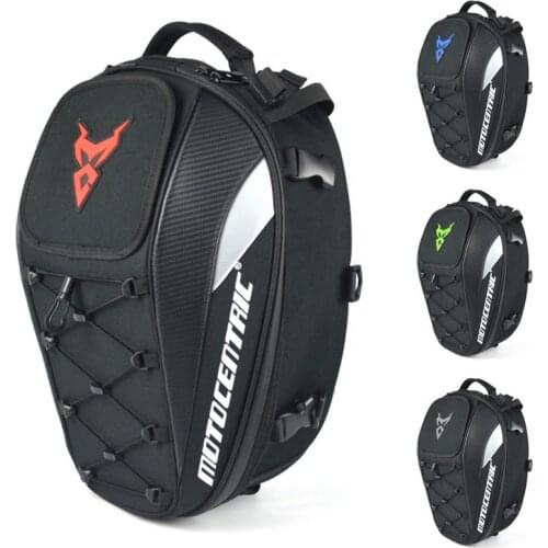 Fashion Motorcycle Bag Rear Motorcycle Seat Bag Waterproof Motorcycle Tail Bag Multifunctional Durable Rider Backpack Helmet Bag