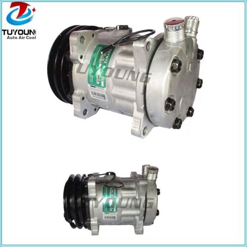 7h15 Universal vehicle a/c compressor s8220 8024 7863 8220 2pk 12V 132MM car a/c pump